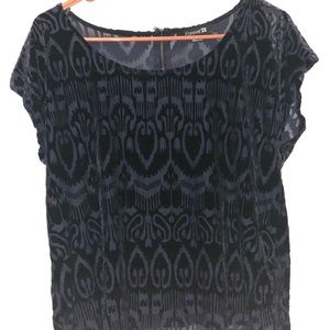 Dark blue polyester top💙